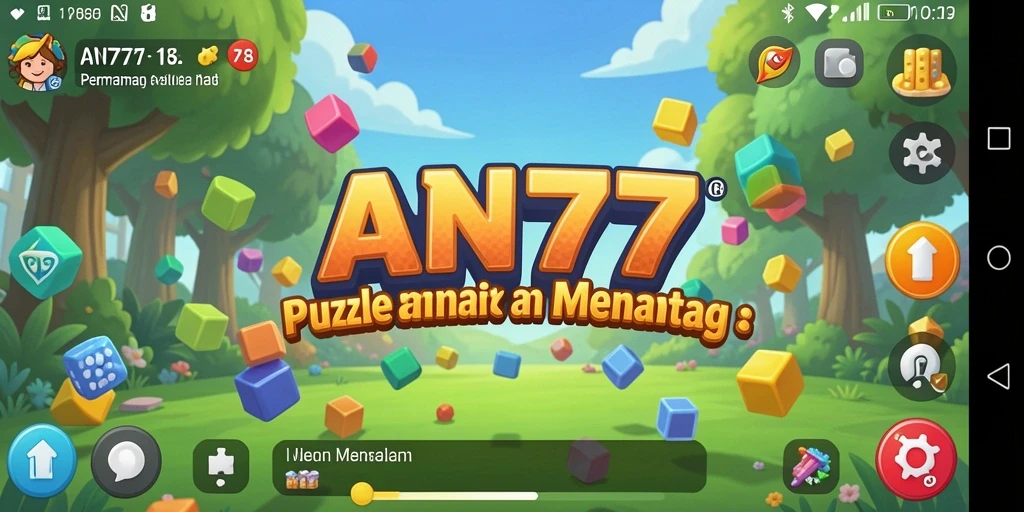 Tampilan gameplay AN777 yang penuh warna dan menantang.