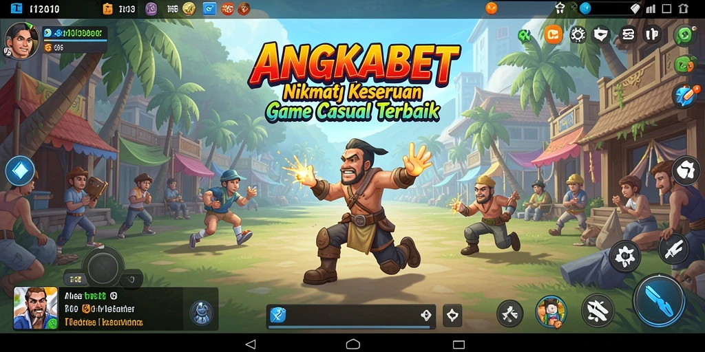 Tampilan gameplay <strong>ANGKABET</strong> yang ceria dan menghibur.