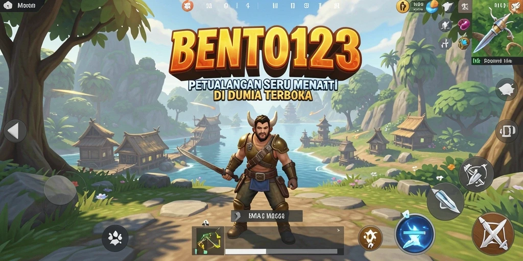 Tampilan utama gameplay BENTO123 yang penuh aksi dan petualangan.