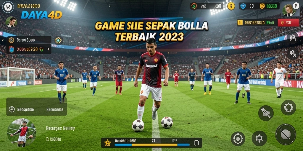 Tampilan gameplay menarik dari DAYA4D dengan aksi sepak bola yang mendebarkan.