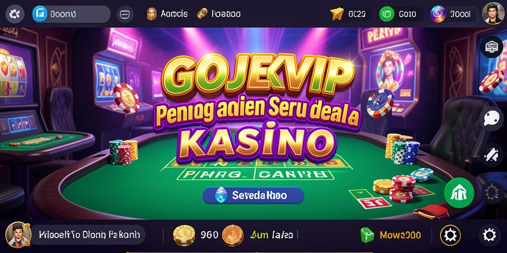 Tampilan visual menakjubkan dari permainan Kasino GOJEKVIP.