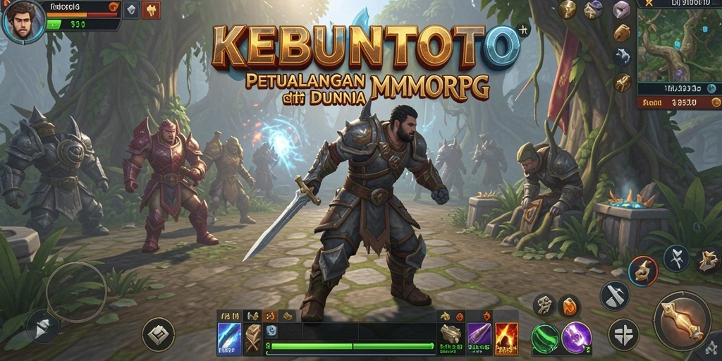 Screenshot gameplay KEBUNTOTO dengan aksi pertempuran mendebarkan.