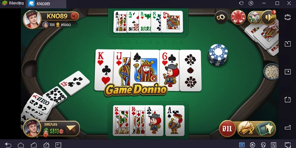 Tampilan gameplay menarik dalam KNO89 dengan fitur Domino.