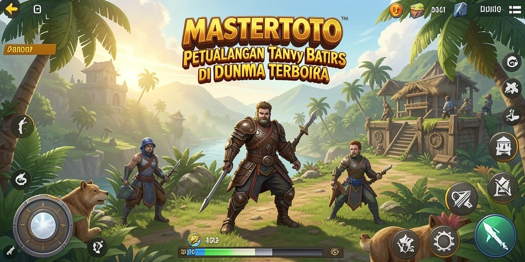Screenshot menampilkan gameplay MASTERTOTO dalam dunia terbuka.