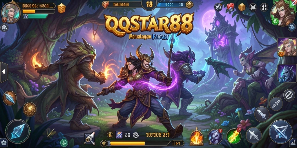 Screenshot menangkap aksi seru dalam gameplay QQSTAR88.