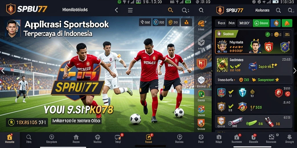 Tampilan gameplay menarik dari aplikasi Sportsbook SPBU77.